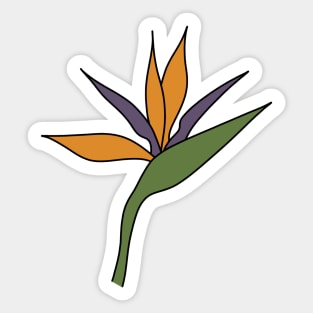 Bird Of Paradise Flower Sticker